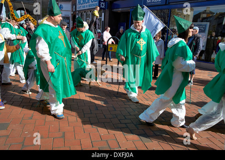 St. Patricks Day Parade Derby England uk Stockfoto