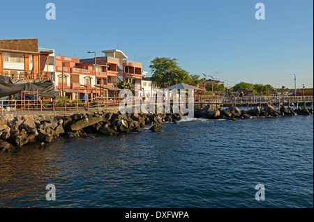 Hafen von Puerto Baquerizo Moreno, San Cristobal Insel, Galapagos-Inseln, Ecuador Stockfoto