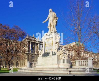 Mozartdenkmal Wien - Wiener Mozart-Denkmal 01 Stockfoto