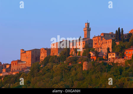 Stadtbild, Montepulciano, Provinz Siena, Toskana, Italien Stockfoto