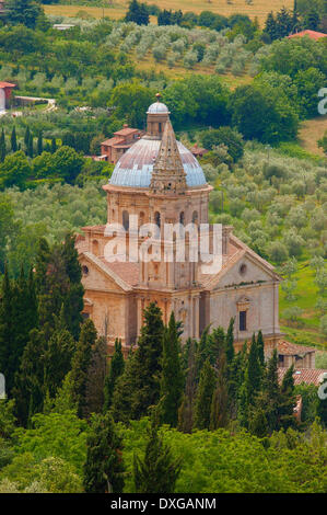 Madonna di San Biagio Kirche, Montepulciano, Provinz Siena, Toskana, Italien Stockfoto