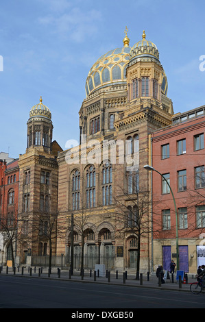 Neue Synagoge, Oranienburger Straße, Mitte, Berlin, Deutschland Stockfoto