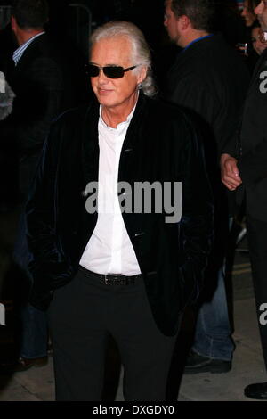 Jimmy Page UK Film-Premiere von "Celebration Day" statt im Hammersmith Apollo, London, England - 12.10.12 Featuring: Jimmy Page Wh Stockfoto