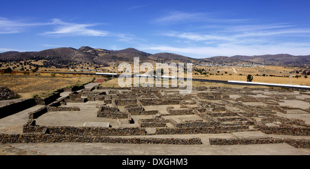 Amerika, Mexiko, Tlaxcala Zustand, Tecoaque, archäologische Stätte von Sultepec, Stockfoto