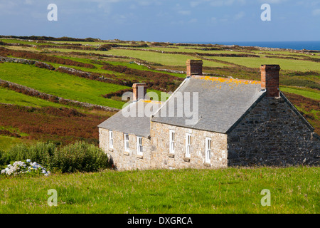 Ferienhaus an der Nordküste Cornish, in der Nähe von St. Ives, Cornwall, Vereinigtes Königreich Stockfoto