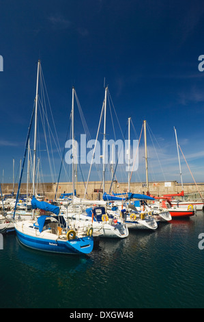 Die Marina am Whitehills, ein Fischerdorf in der Nähe von Banff, Aberdeenshire, Schottland. Stockfoto