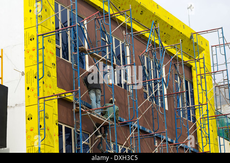 Gerüst in Nagoya, Batam, Indonesien Stockfoto