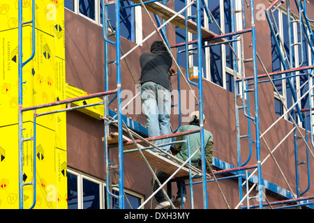 Gerüst in Nagoya, Batam, Indonesien Stockfoto