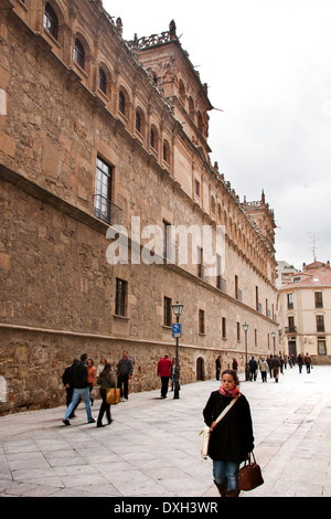 Universitätsviertel, Pontificia Universität von Salamanca Stockfoto