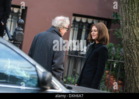 Vanessa Paradis, Woody Allen vor Ort für "Fading Gigolo" in Brooklyn wo: New York City, USA: 12. November 2012 Stockfoto