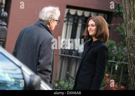 Vanessa Paradis, Woody Allen vor Ort für "Fading Gigolo" in Brooklyn wo: New York City, USA: 12. November 2012 Stockfoto