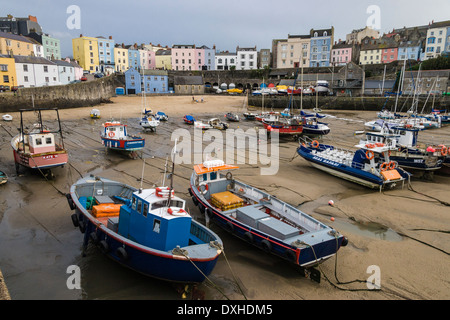 Tenby harbour, Pembrokeshire, Wales Stockfoto