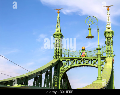 Freiheitsbrücke (Szabadság híd), in Budapest Stockfoto