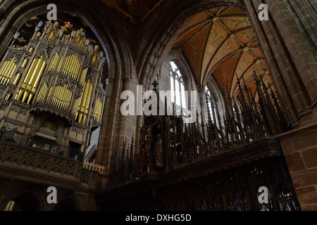 Eine der (25) Bilder auf interne Aspekte der Kathedrale von Chester Verwandte von Fotograf Peter Wheeler. Bitte geben Sie die vollständigen individuell einstellen. Stockfoto