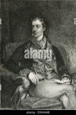 Klemens von Metternich (1773-1859). Österreichischer Politiker. Stockfoto