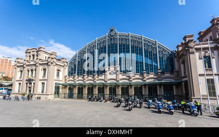 Busbahnhof Estacio del Nord, Barcelona, Spanien. Stockfoto