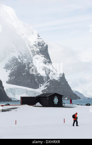 Base Orcadas ist eine argentinische Forschungsstation in der Antarktis, und die ältesten der Stationen in der Antarktis Stockfoto