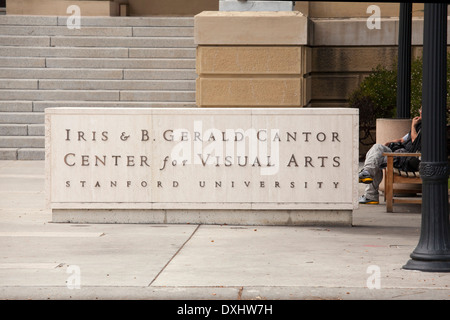 Eintrag Denkmal für das Cantor Center for Visual Arts an der Stanford University Stockfoto