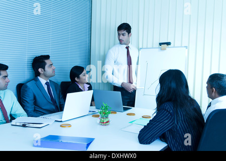Indischen Geschäft Leute treffen im Büro Stockfoto