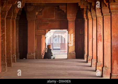 Fatehpur Sikri ist eine Stadt und ein Gemeinderat in Agra Bezirk im Bundesstaat Uttar Pradesh, Indien Stockfoto