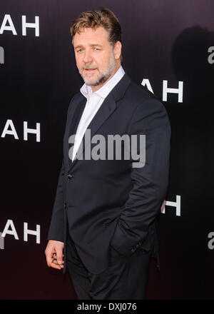 New York, New York USA. 26. März 2014. Russell Crowe besucht die New Yorker Premiere von 'Noah' in der Ziegfeld Theater in New York City am 26. März 2014. Bildnachweis: Patrick Morisson/Alamy Live-Nachrichten Stockfoto