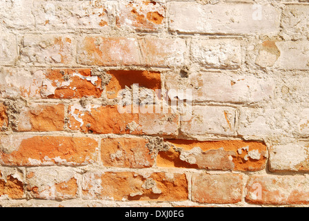 Schuss von einer alten Mauer hautnah Stockfoto
