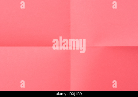 Gefalteten roten Blatt Papier - stock Bild Stockfoto