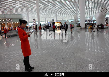 Shenzhen Flughafen einer der neuesten Flughäfen Chinas Stockfoto