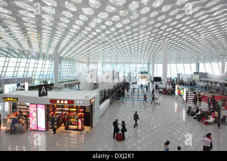 Shenzhen Flughafen einer der neuesten Flughäfen Chinas Stockfoto