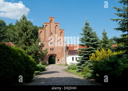 Burg in Zamek Bierzgłowski, Woiwodschaft Kujawien-Pommern, in Norden-zentralem Polen Stockfoto