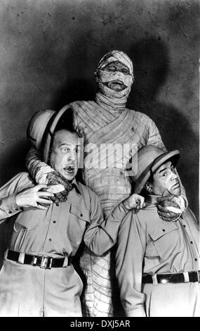 ABBOTT UND COSTELLO TREFFEN DIE MUMIE Stockfoto