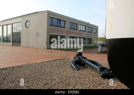 Das Deutsche Schiffahrtsmuseum in Bremerhaven ist Das Nationale Schifffahrtsmuseum in Deutschland. Es ist Eins von Acht Forschungsmuseen in Deutschland, in Dem Ausstellungs-Und Forschungstätigkeiten Vereint Sind. Foto: Klaus Nowottnick Datum: 07.03.2014 Stockfoto