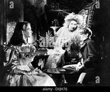 GROßE ERWARTUNGEN (BR1946) L-R, JEAN SIMMONS, MARTITA HUNT, Stockfoto