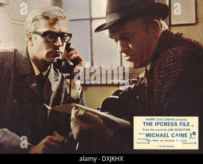 DIE IPCRESS DATEI (BR1965) MICHAEL CAINE ALS HARRY PALMER, GOR Stockfoto