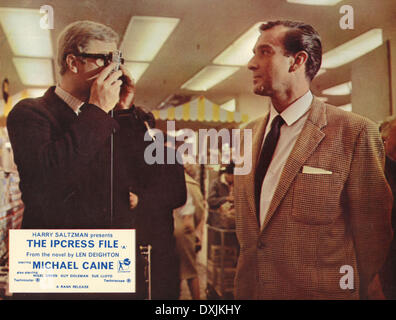 DIE IPCRESS DATEI (BR1965) MICHAEL CAINE ALS HARRY PALMER, GUY Stockfoto