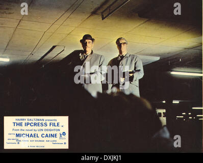 DIE IPCRESS DATEI (BR1965) NIGEL GREEN, MICHAEL CAINE AS HARR Stockfoto