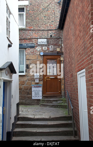 Kleines Ferienhaus in Whitby North Yorkshire die Cragg Stockfoto