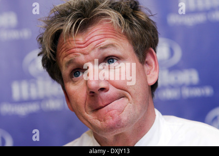 Gordon Ramsey Grimace, Porträt, Prag, Tschechische Republik Stockfoto