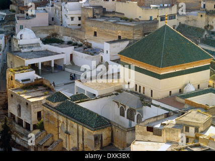 Moulay Idris Marokko Mausoleum von Idris ich Stockfoto