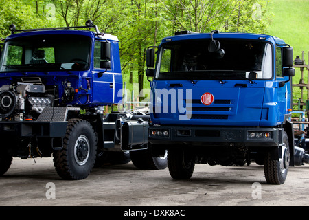 Tatra, Produktion LKW, Koprivnice Tschechien Stockfoto