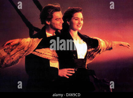 LEONARDO DI CAPRIO, KATE WINSLET, TITANIC, 1997, FILM Stockfoto