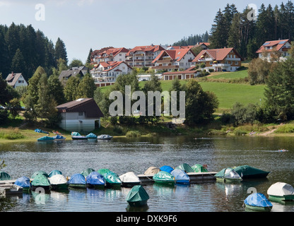 Landschaft rund um den Schluchsee, einem See im Schwarzwald (Süddeutschland) Stockfoto