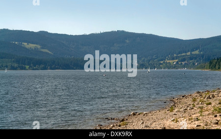 Landschaft rund um den Schluchsee, einem See im Schwarzwald (Süddeutschland) Stockfoto