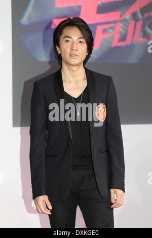 Hong Kong, China. 26. März 2014. Schauspieler Ekin Cheng bei Pressekonferenz des Films voll schlagen in Hong Kong, China auf Mittwoch, 26. März 2014. © TopPhoto/Alamy Live-Nachrichten Stockfoto