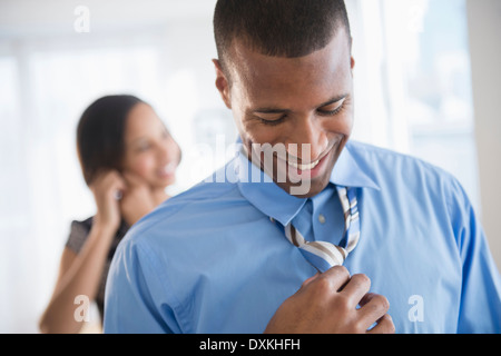 Geschäftsmann, ankleiden Stockfoto