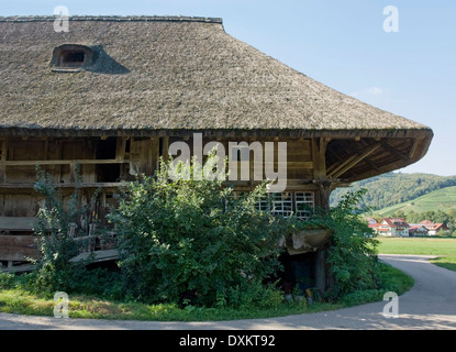 Detail der traditionellen Schwarzwälder Bauernhof in Süddeutschland im Sommer Stockfoto