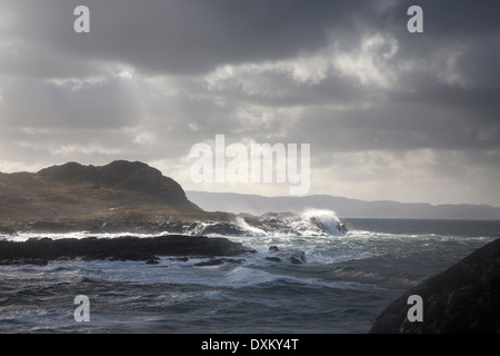 Ansicht Süden von Ardnamurchan Point, Schottland Stockfoto