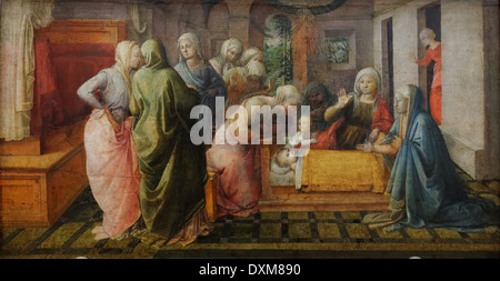 Fra Filippo Lippi - das Wunder von St. Bees. Ambrosius - 1441 - XIX th Jahrhundert - italienische Schule - Gemäldegalerie - Berlin Stockfoto