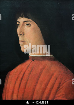 Giovanni Bellini - Porträt eines jungen Mannes - XV th Jahrhundert - italienische Schule - Gemäldegalerie - Berlin Stockfoto