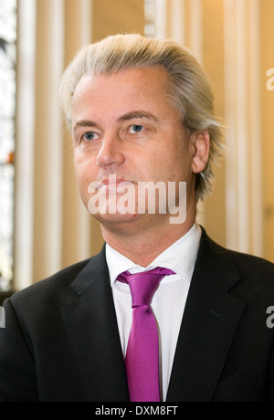 Porträt des Politikers Geert Wilders des niederländischen Rechts Zentrumspartei PVV Stockfoto